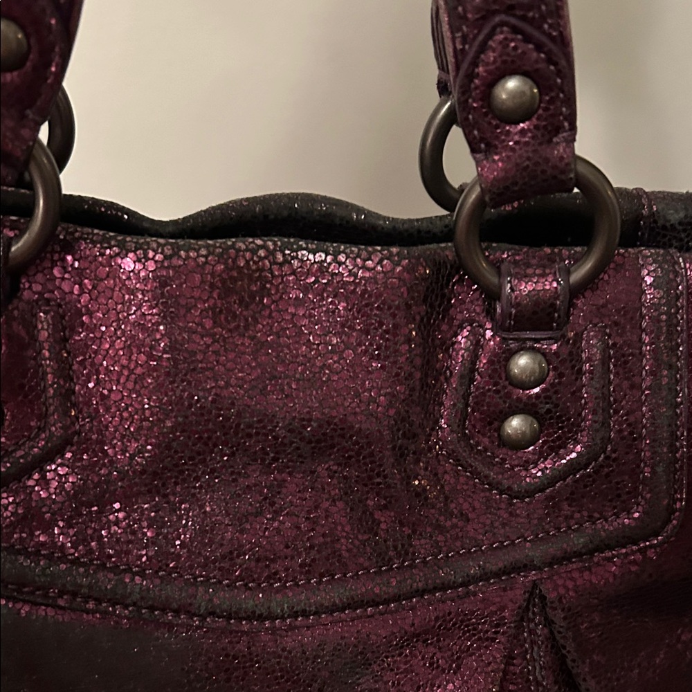 Coach Shimmering Purple Tote - Picture 8 of 16